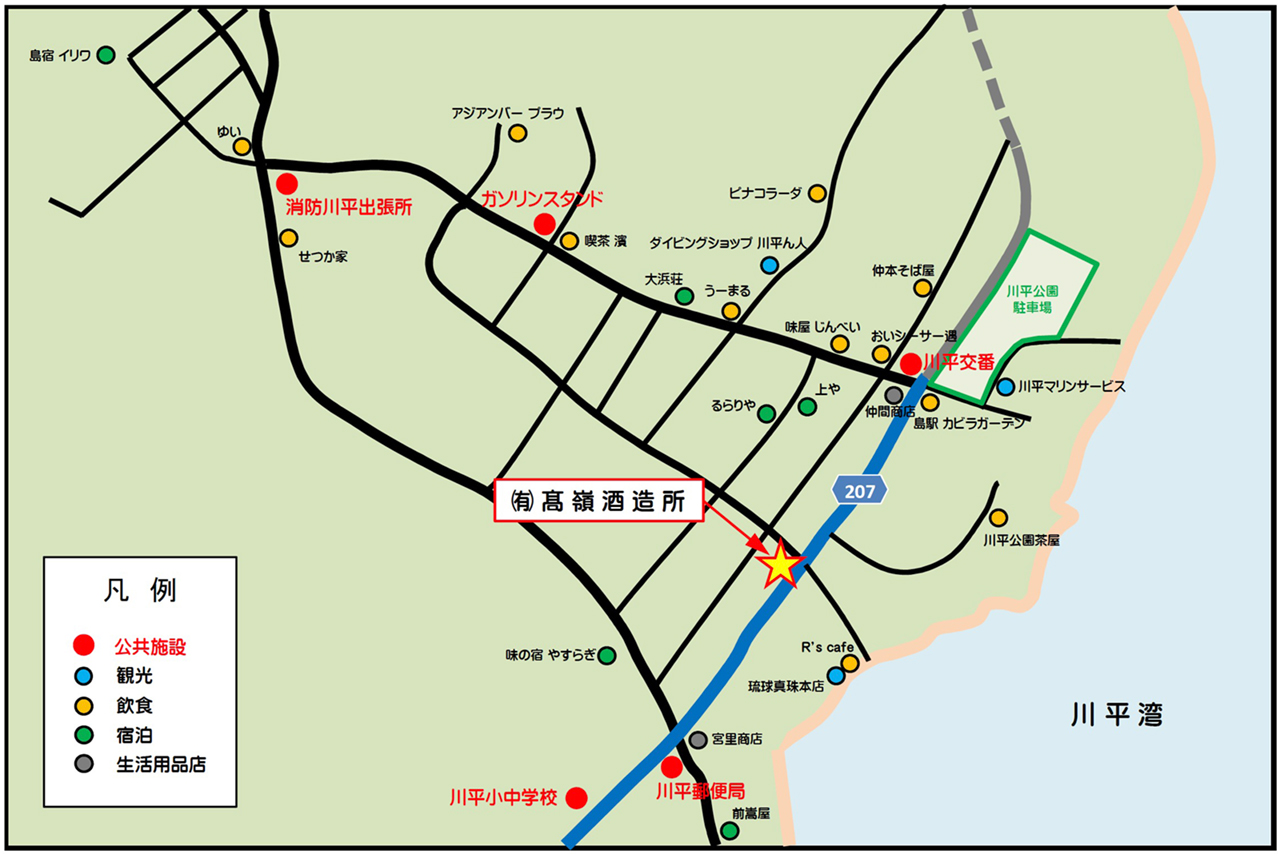 川平地区マップ